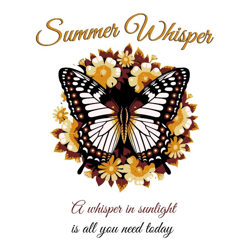 Conception de papillon de rêve d’été