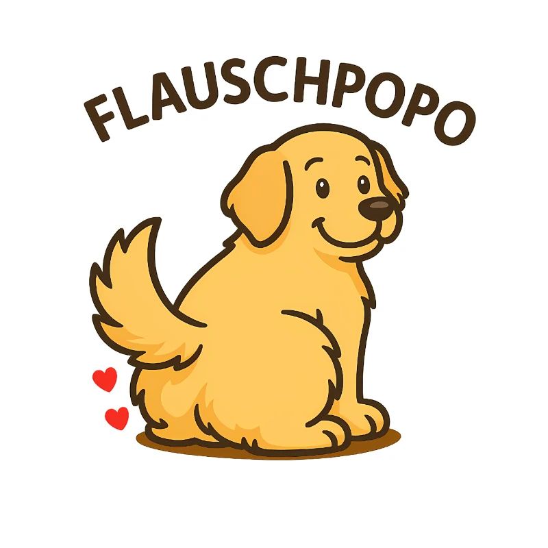Fluffy butt – Cute dog with fluffy buttocks