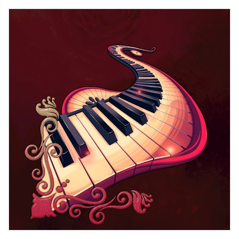 Elegance in motion: the curved piano.