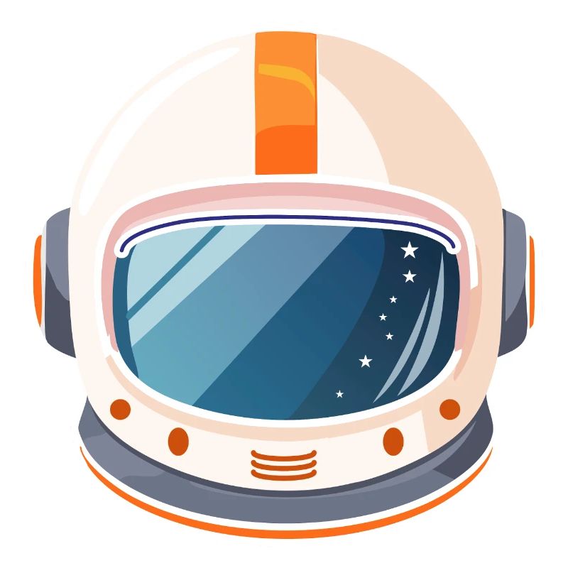 Casque spatial rétro