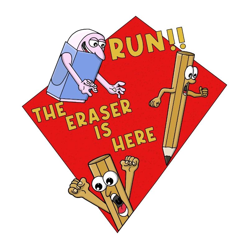Run The Eraser Is Here Lustige Schule