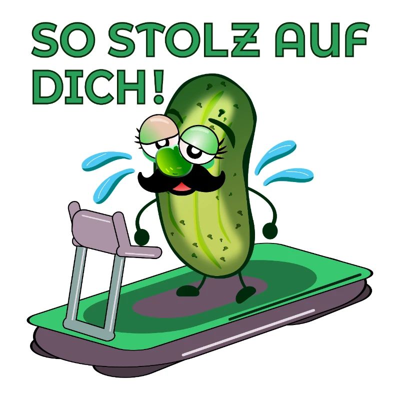 MOTIVATION SPORTIVE PAPA MOUSTACHE CONCOMBRE