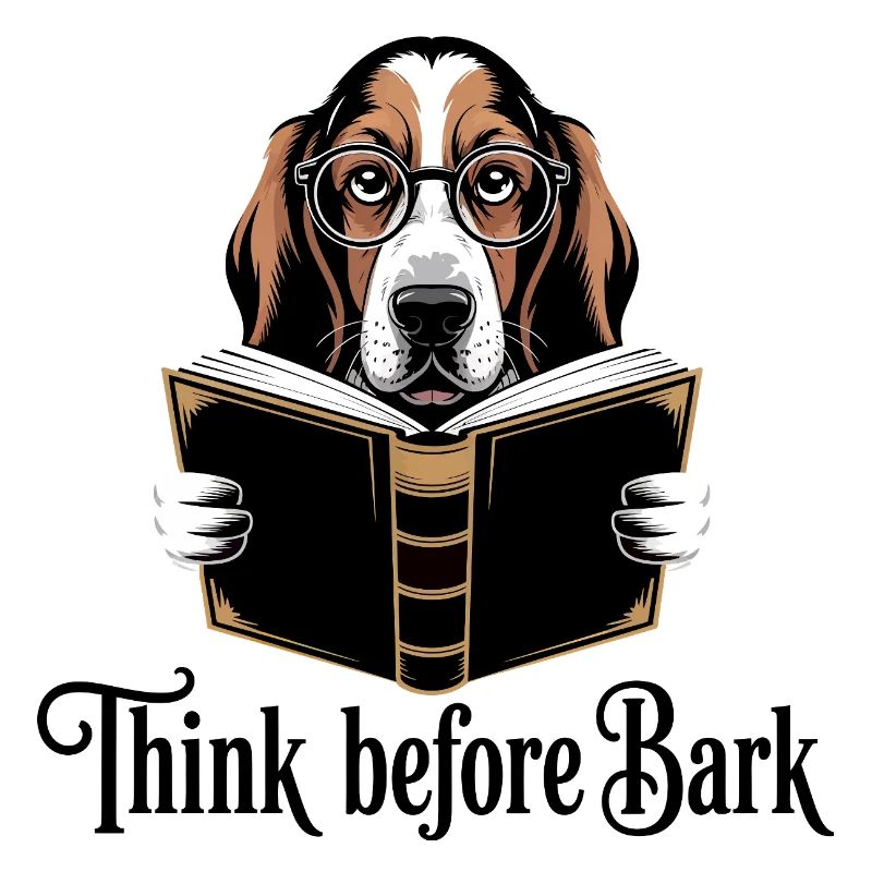 Smart Dog Reading Book Design