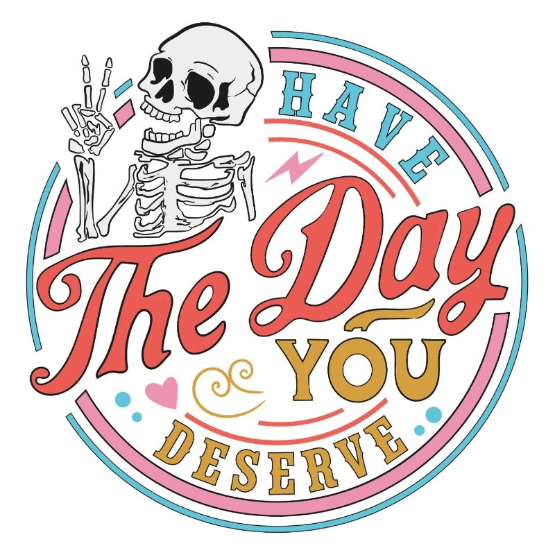 Crâne avec message de motivation