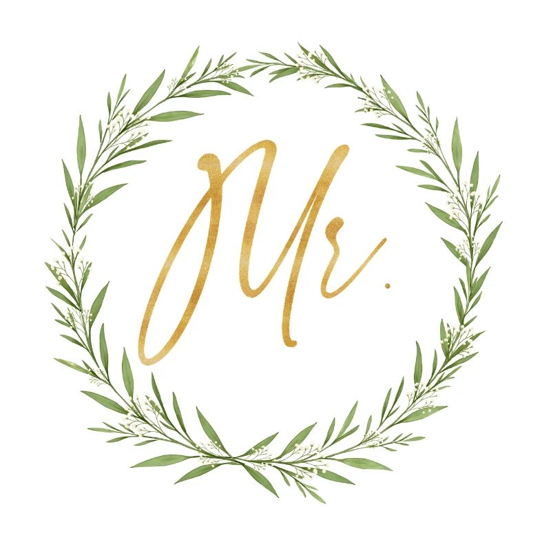 Conception de couronne élégante pour le marié