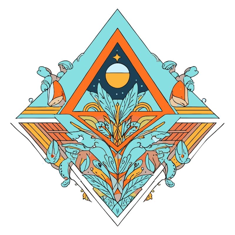 Celestial Dreamscape Geometric Design