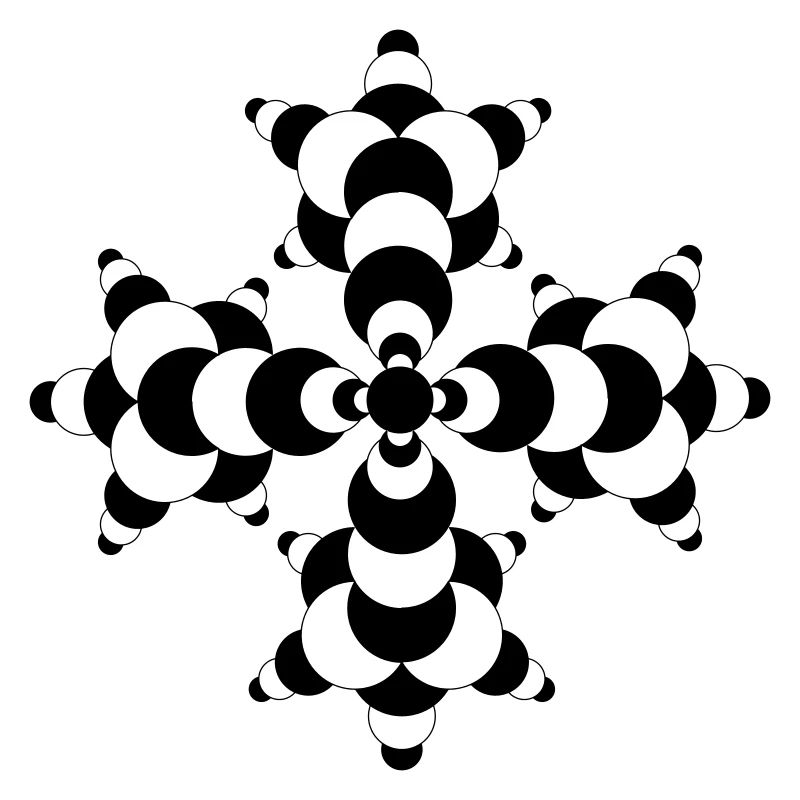 Fractal Molecule Crop Circle
