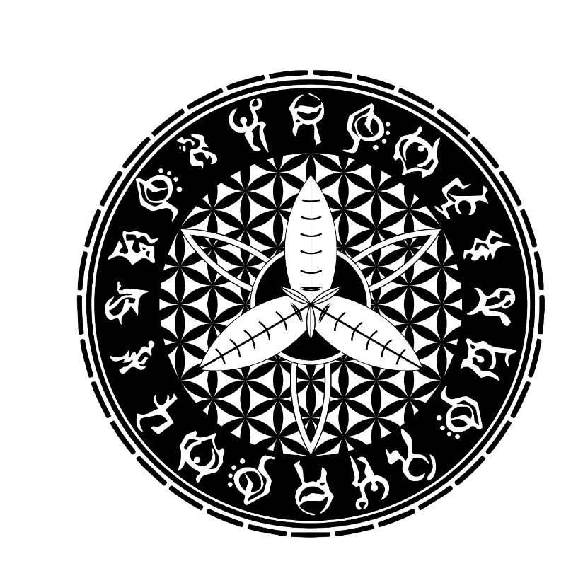 Sigil de papillon de nuit Fleur de Vie