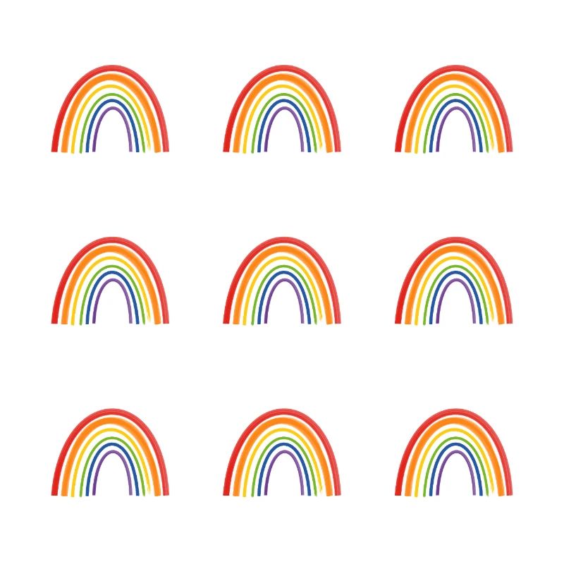 Vivid Rainbow Pattern for LGBT Pride Apparel