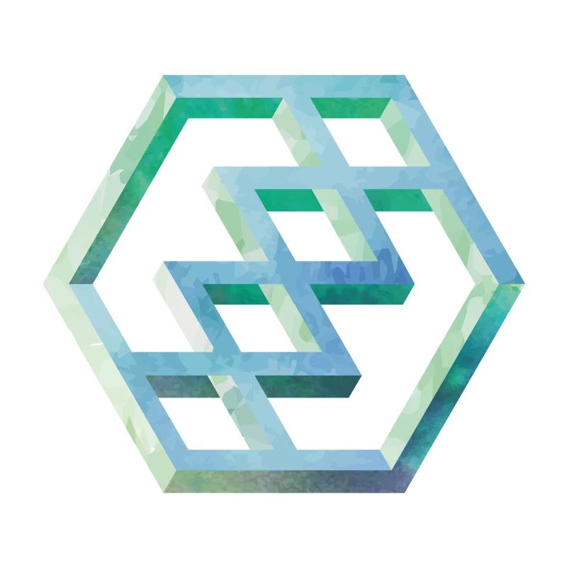 Geometric Hexagon Pattern Art