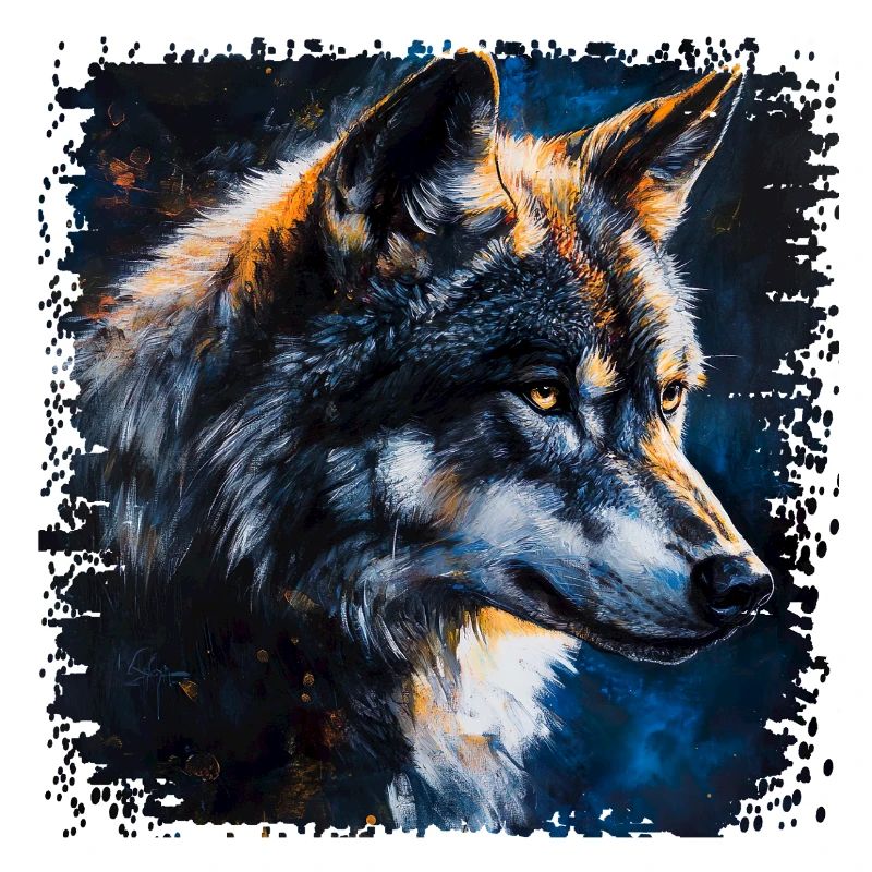 Portrait de Lupus dans le style impressionniste