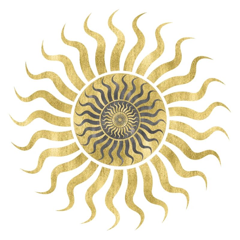 Gold & Black Sun