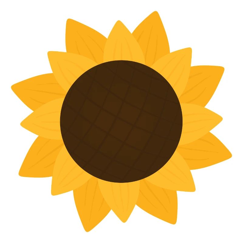 Sunny Sunflower Botanical Pattern