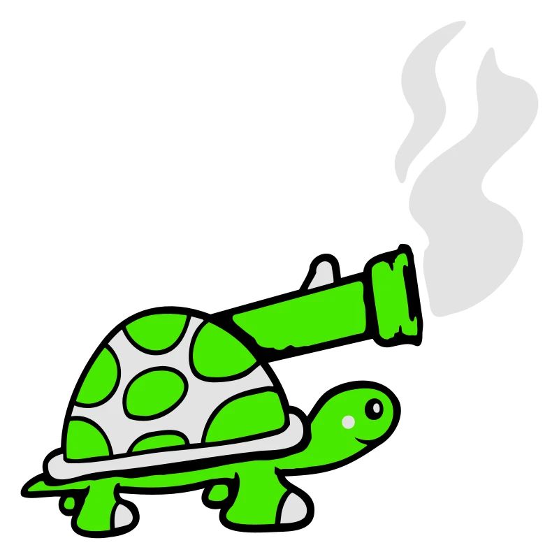 Turtle Tank Weapon Cannon Shoot Shot