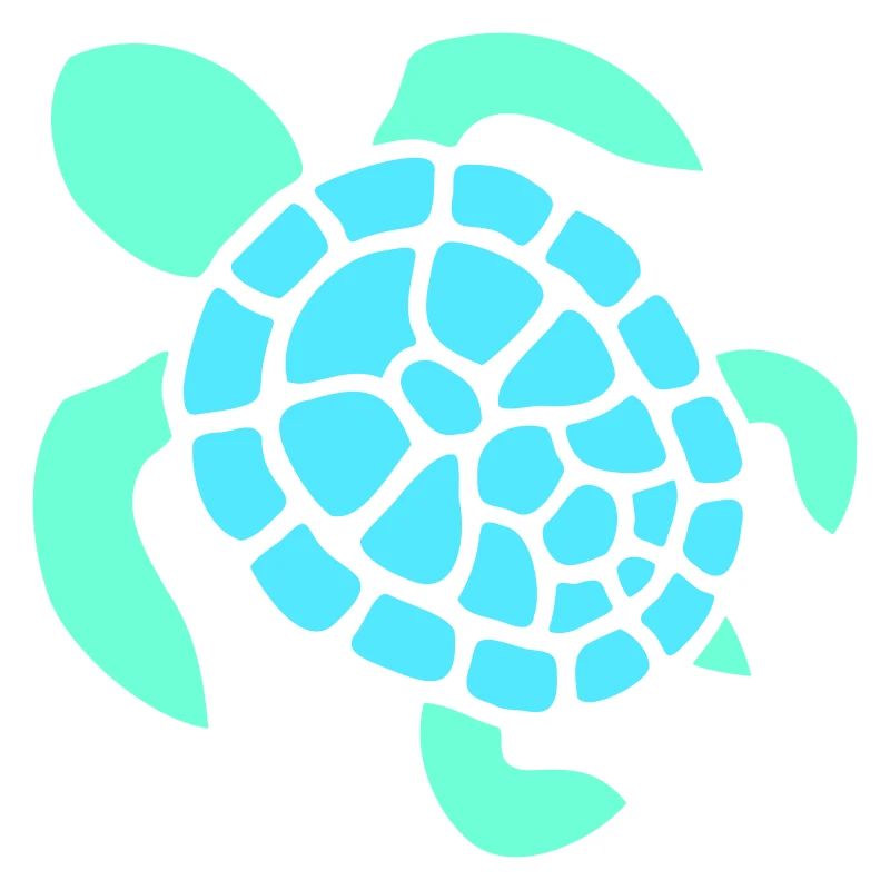 Turtle Logo Turtle Shell Pattern Icon