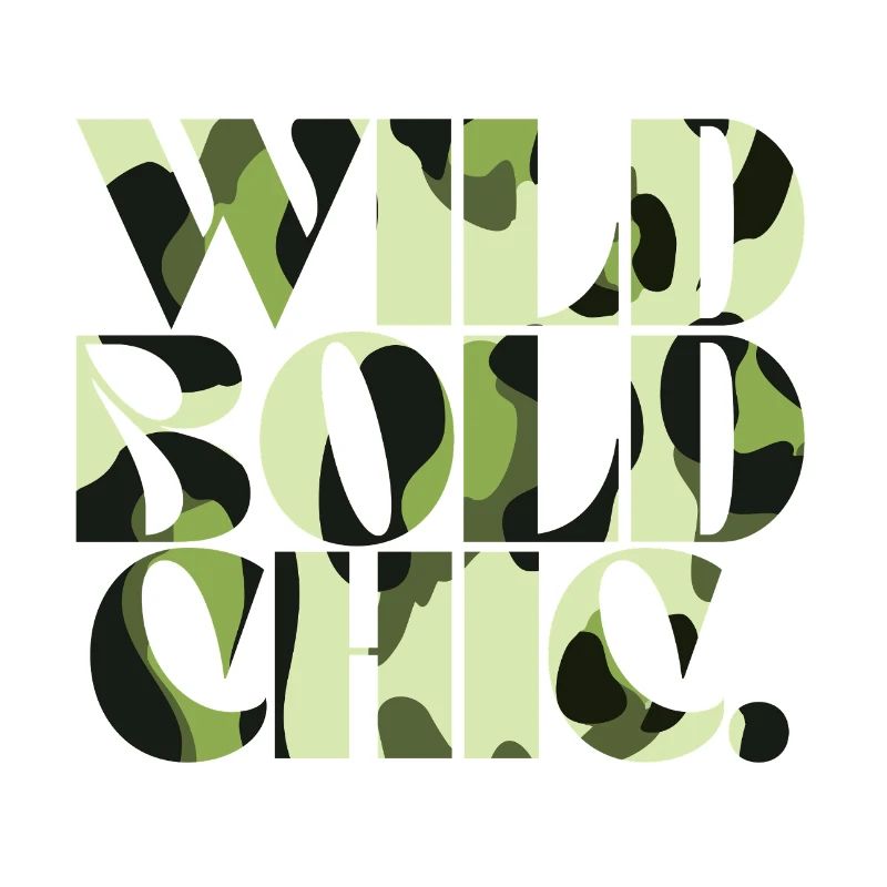 Wild Bold Chic Camouflage Chic