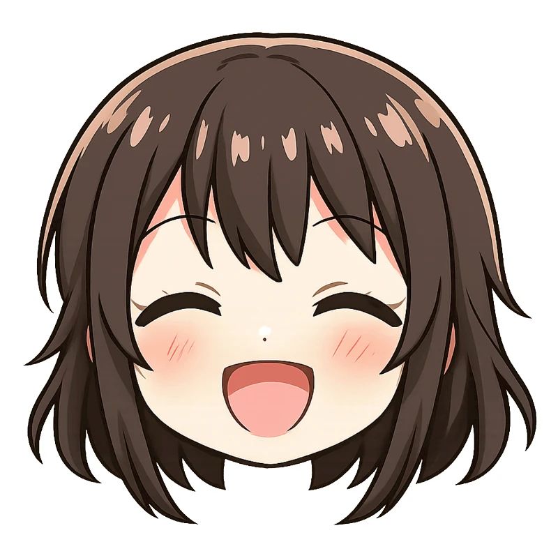 Chibi Face Brown Smile