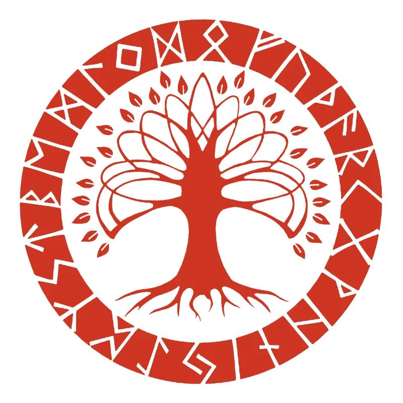 Red Runic Tree
