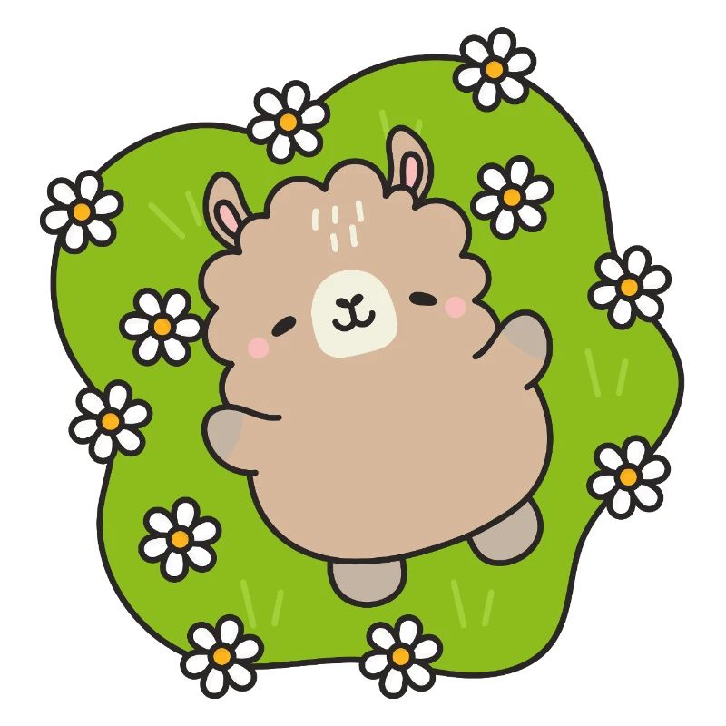 Ourson Joyeux au Jardin Fleuri