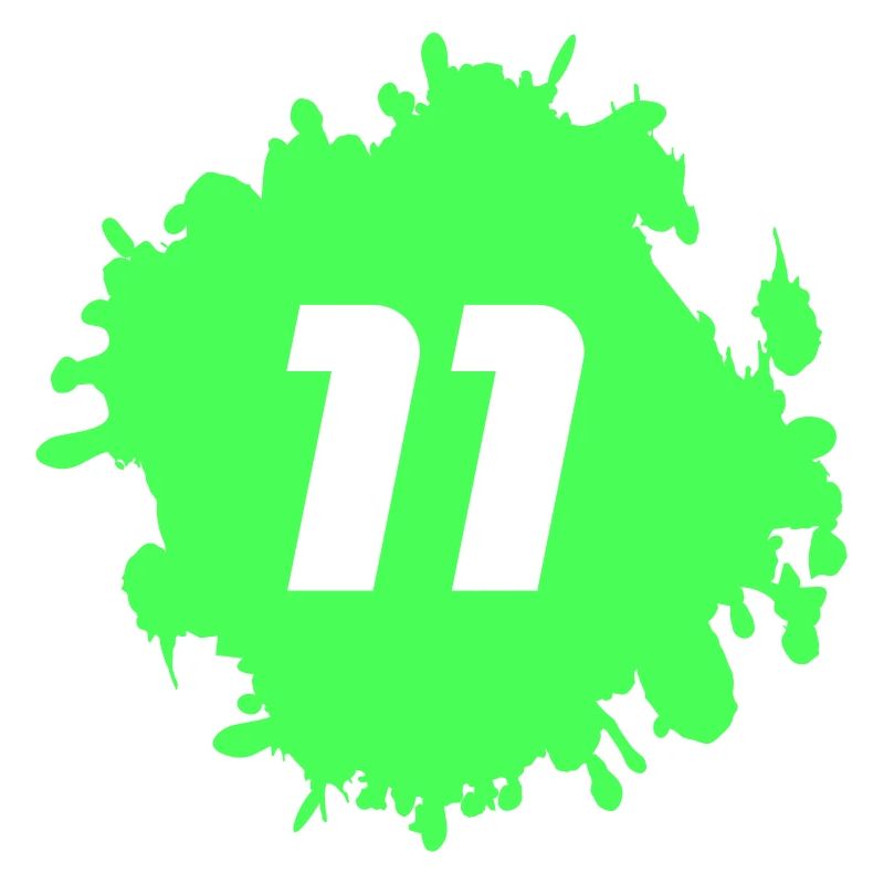 Neon Green Splash 11