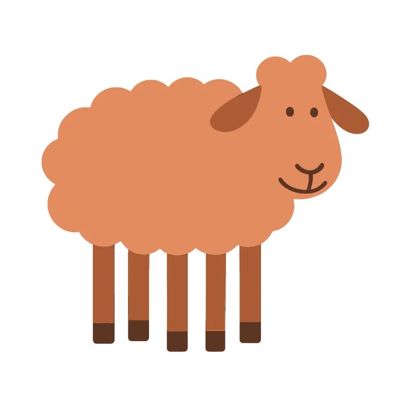 Schaf mit 5 Beinen seltene Perle