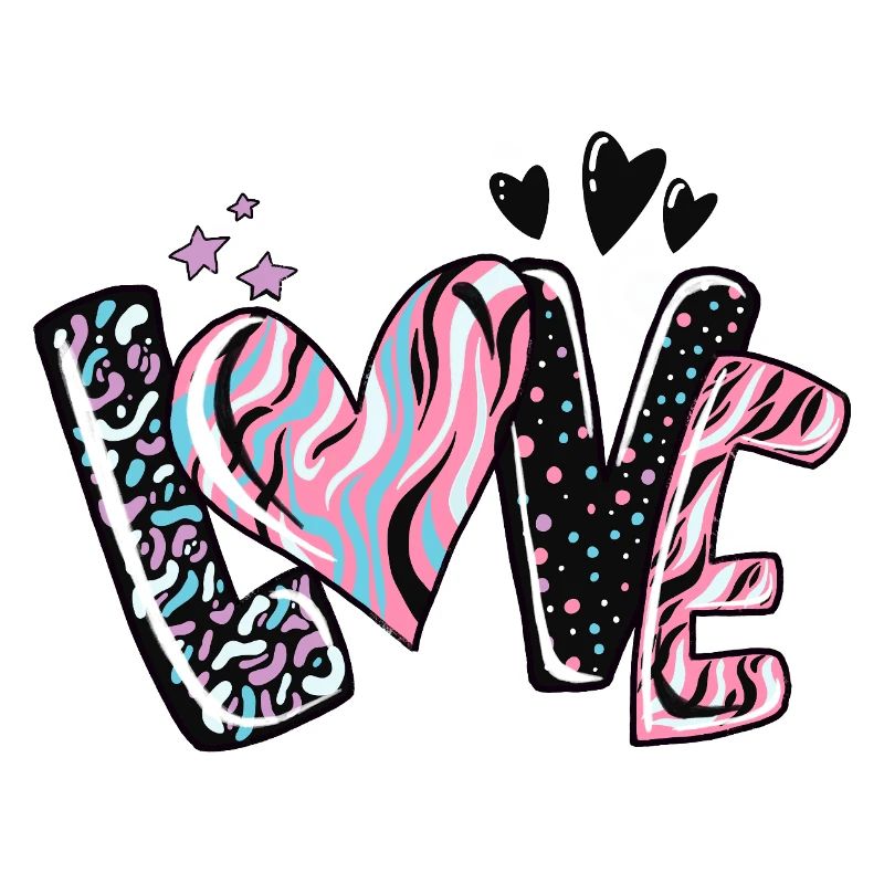 Love Kaleido Heart Pattern