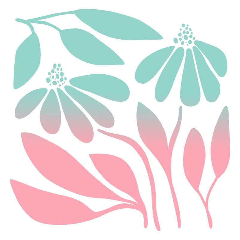 Marguerite in gradient green 