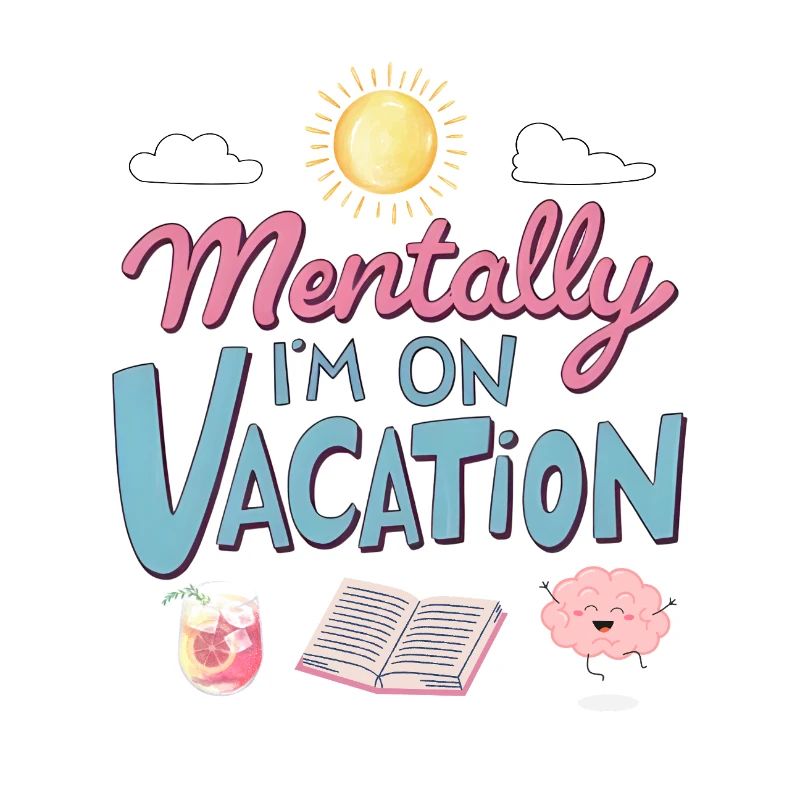 Mentally Somewhere Else Retro Design