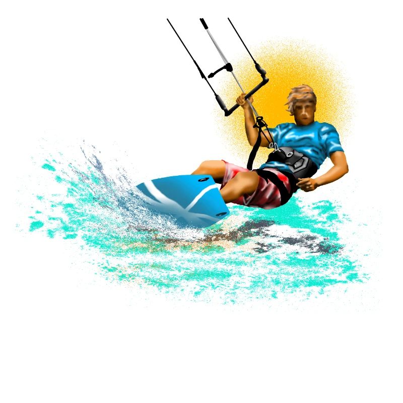 Kitesurf Neon Splash