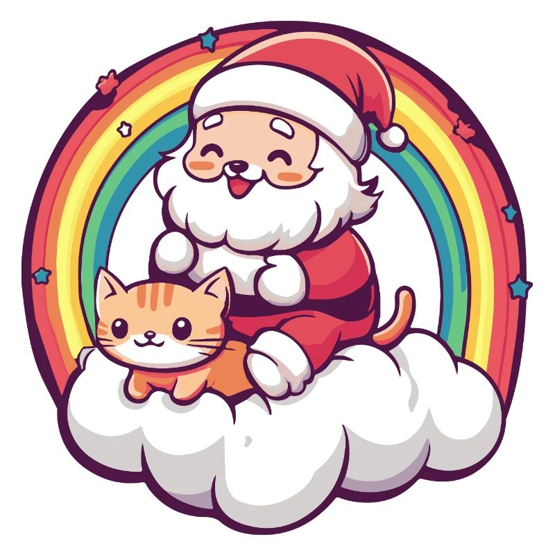 Chat Père Noël Noël