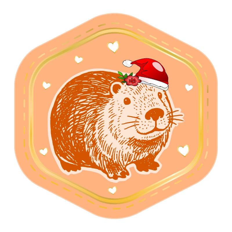 CHRISTMAS CAPYBARA ST. NICHOLAS