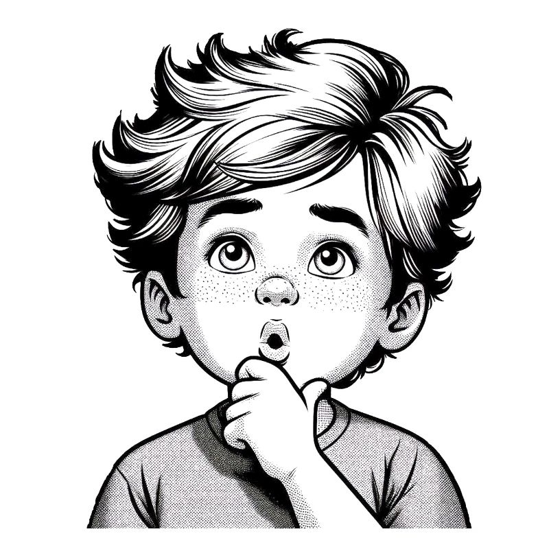 Surprised Thoughtful Boy | Thoughtful Boy