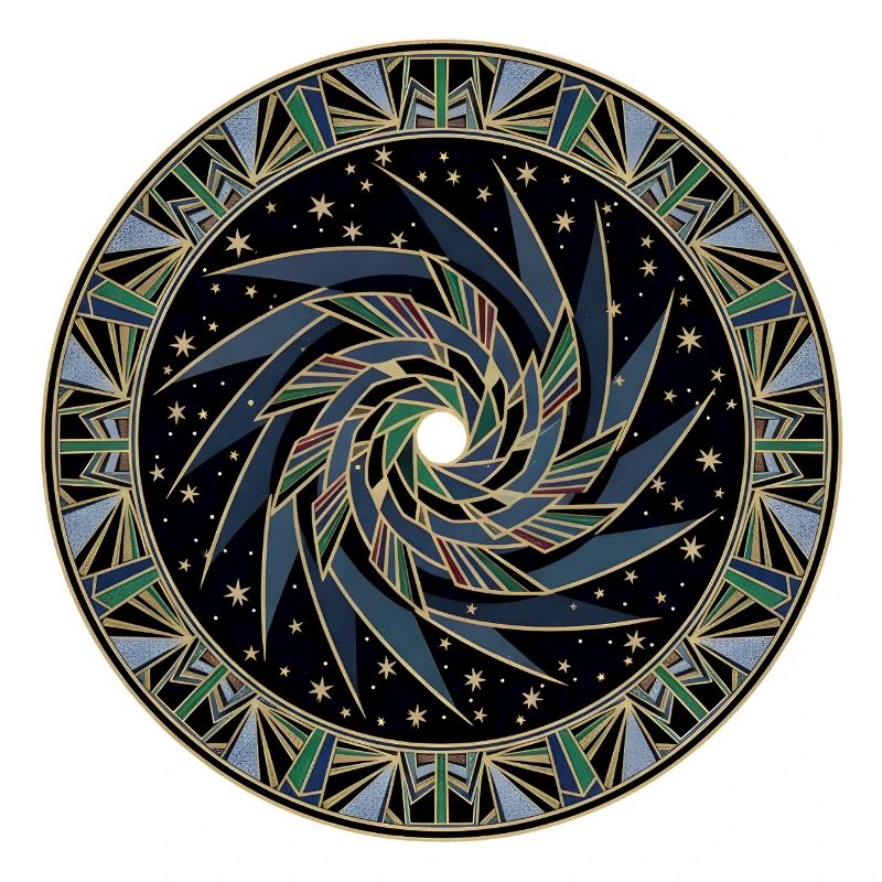 Sternenwirbel Mandala