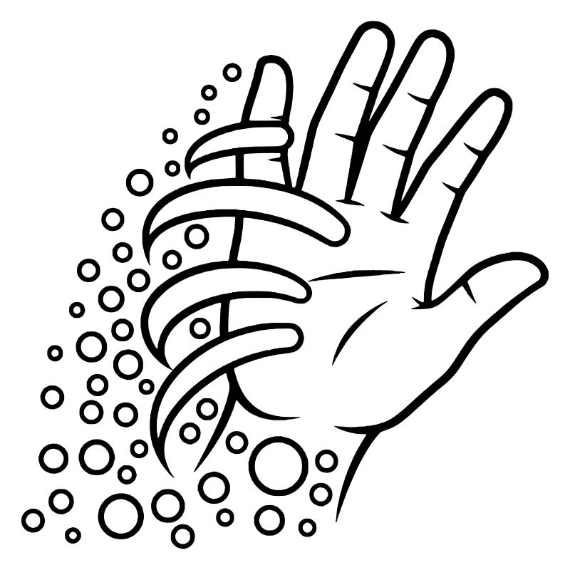 Minimalist Hand Line Art