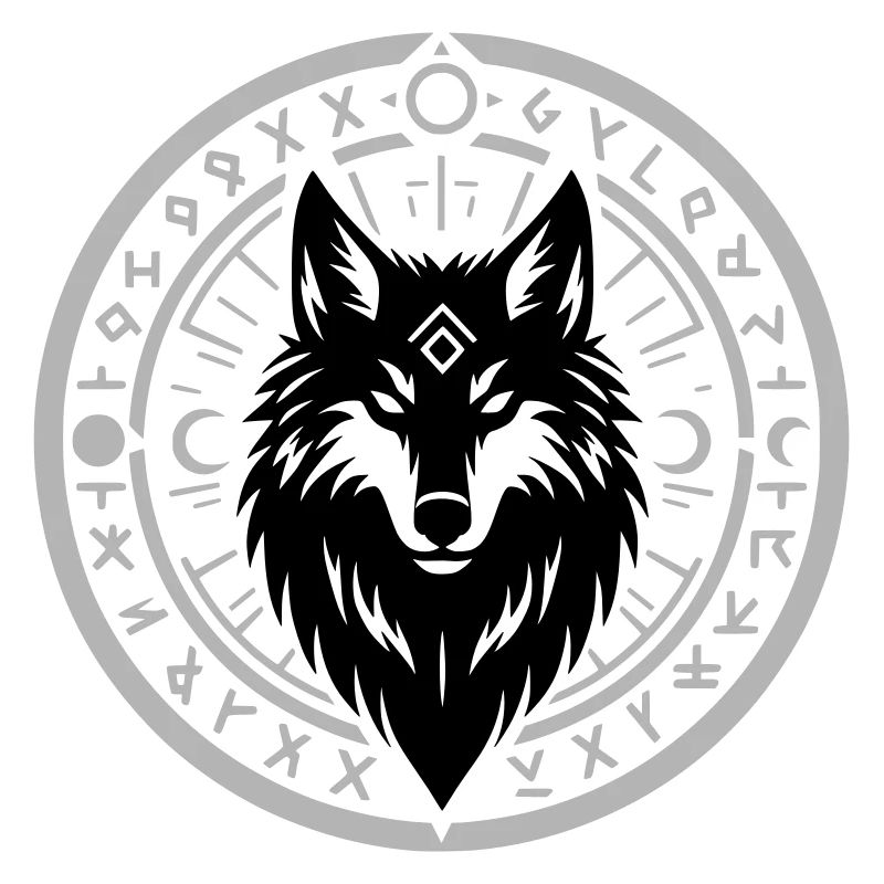 Rune Star Circle Emblem