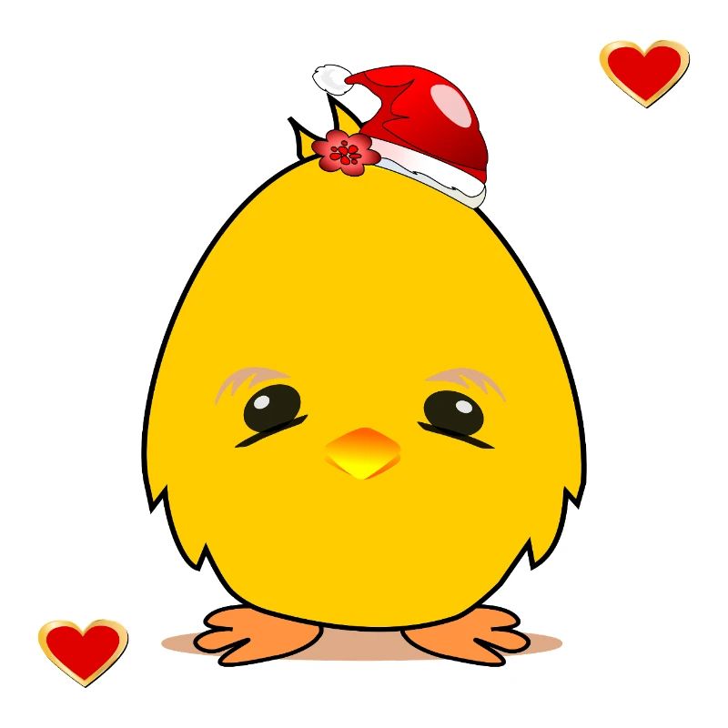 Weihnachtsküken Weihnachten Herz