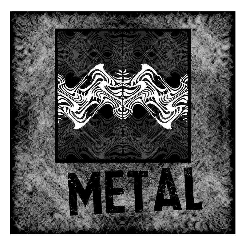 Metal Waves Ornament