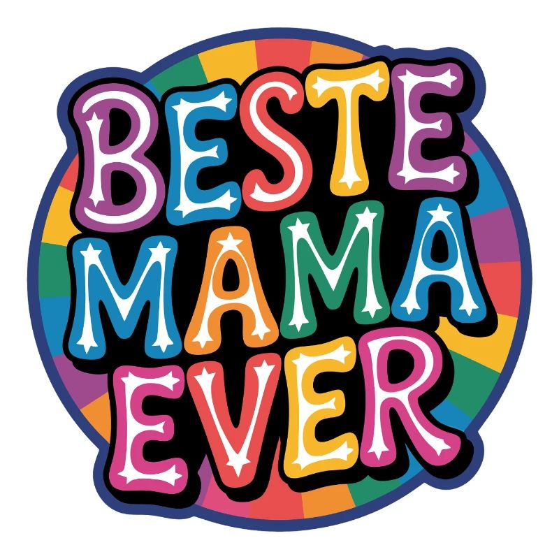 Beste Mama Ever Regenbogen Design