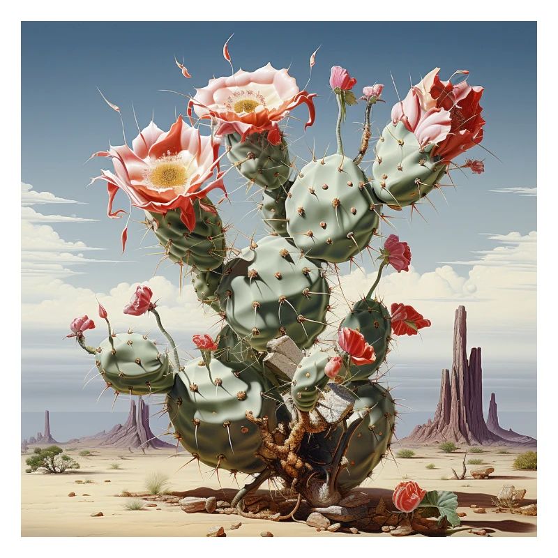 Fleur de cactus Magie du désert