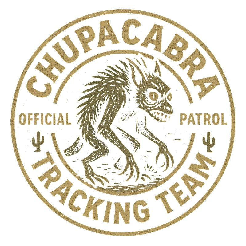 Chupacabra Pursuit Team Drôle Cryptide Chupac