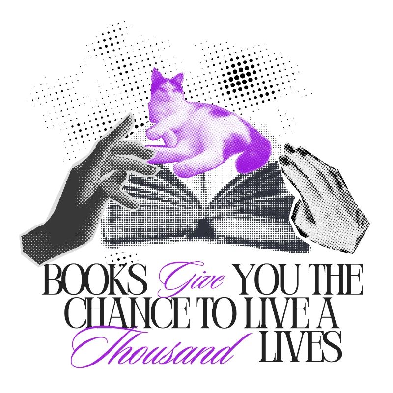 Bücher geben Dir tausend Leben