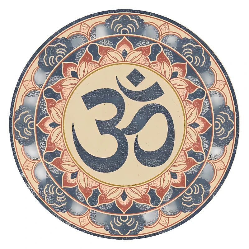 Om Mandala Zen Pattern