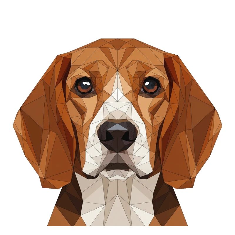 Polygon Beagle Portrait