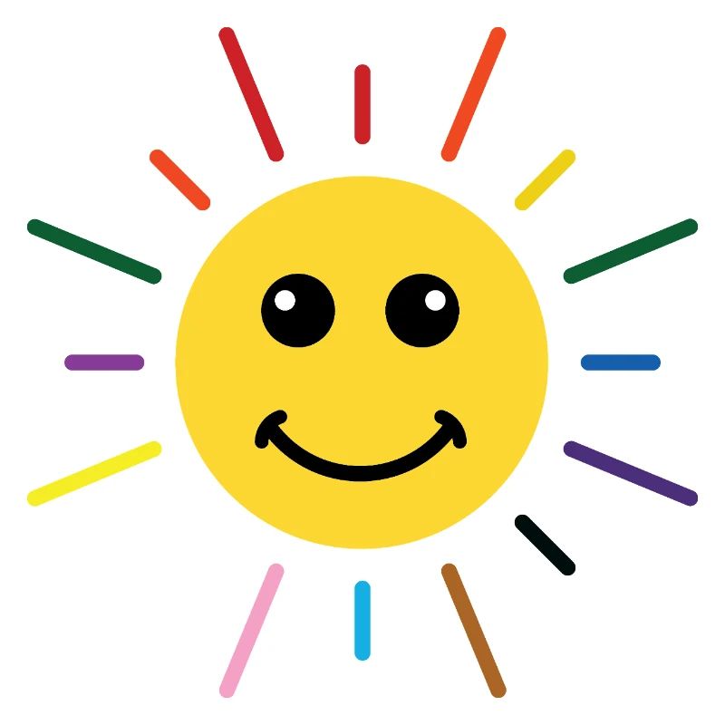 Sunny Rainbow Sun Smile LGBTQ