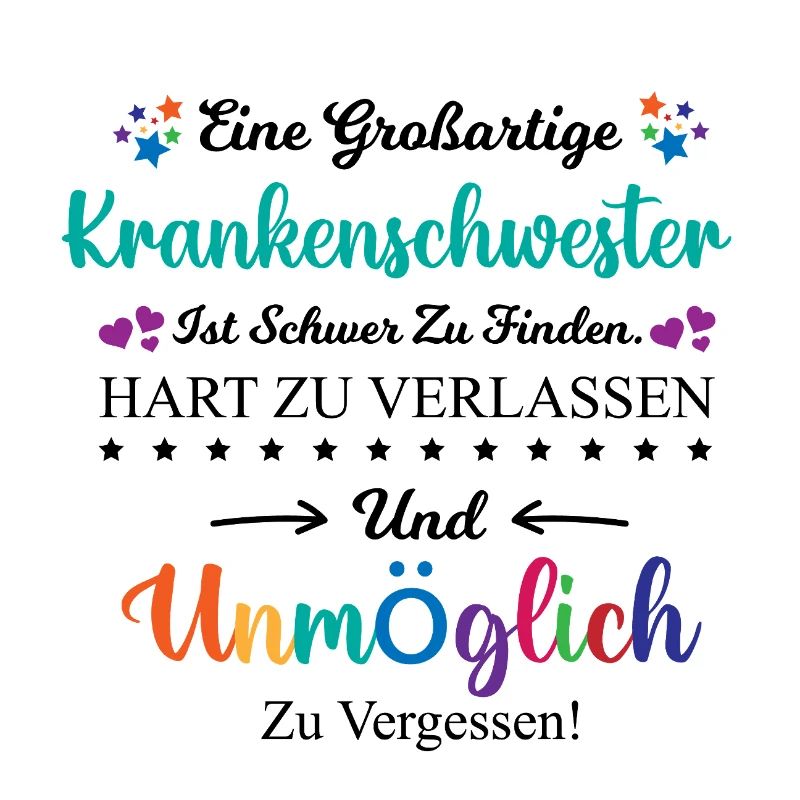 Krankenschwester Beruf Spruch Abschied Geschenk