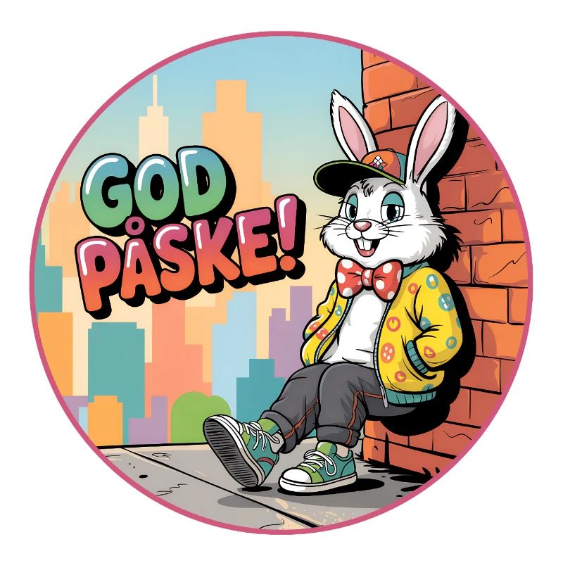 Easter Bunny in the city corner - Happy Easter with the Easter Bunny