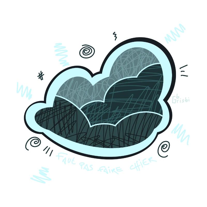 Cloud, emotion, angry