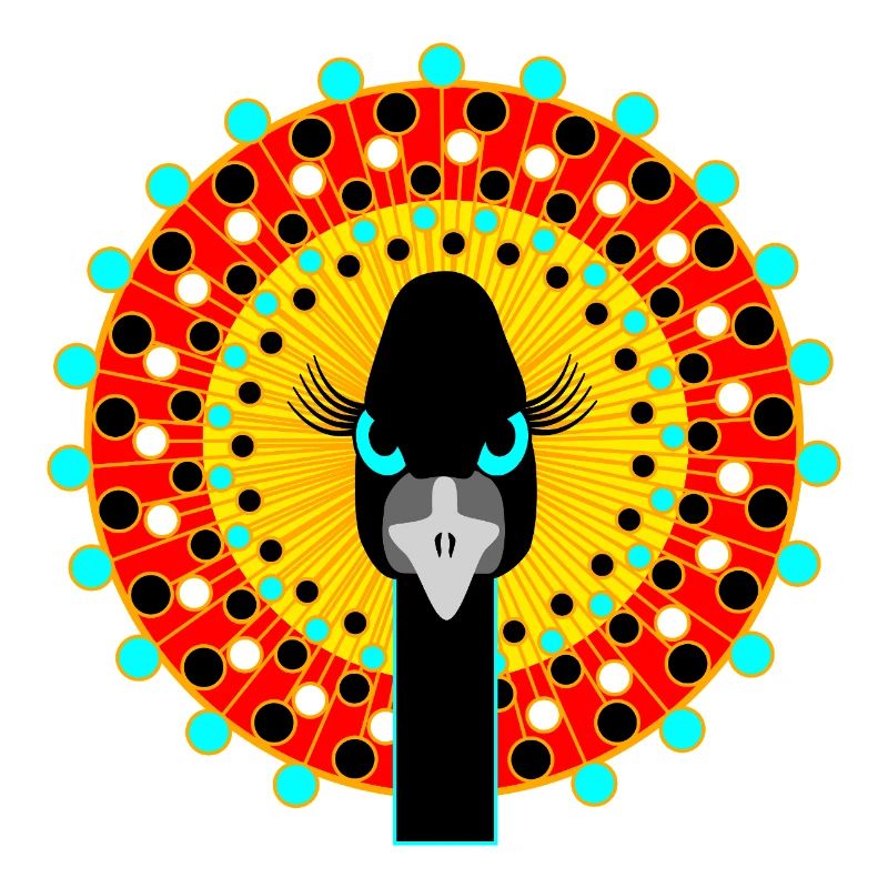 Vogel mit Attitüde.