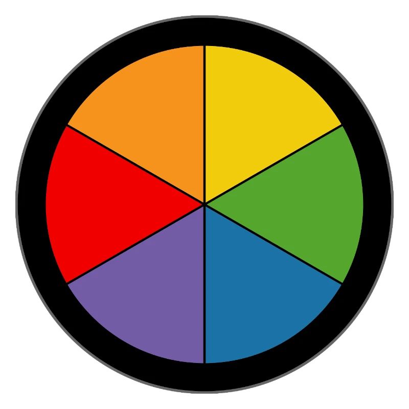 Roue des couleurs arc-en-ciel
