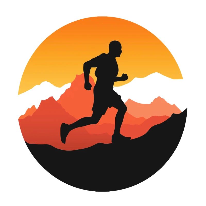 Course à pied – Symbole de liberté - logo trail